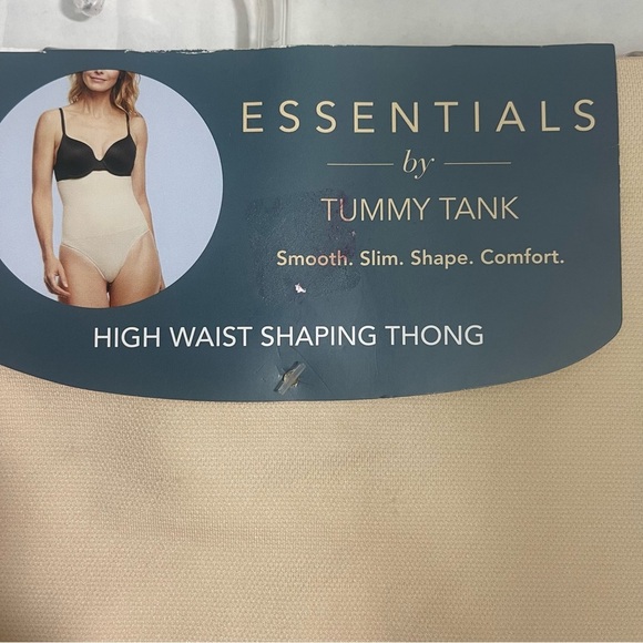 NEW Essentials by Tummy Tank High Waist Shaping Thong S/M NWT - Picture 3 of 7